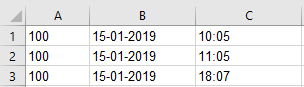 Example of Expected Data Format