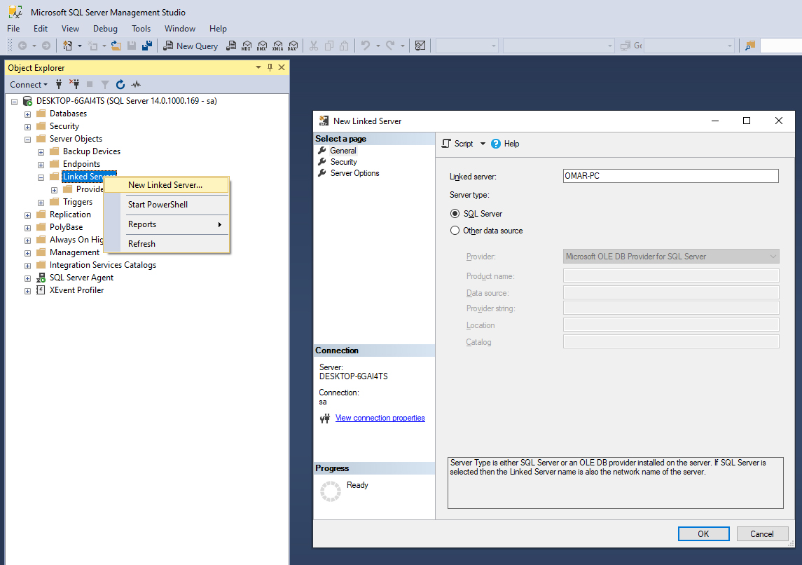 SQL Server Linked-Server Example