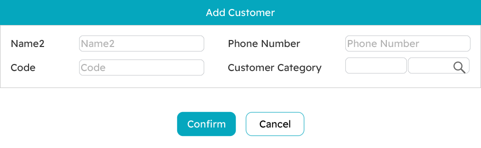Add new customer