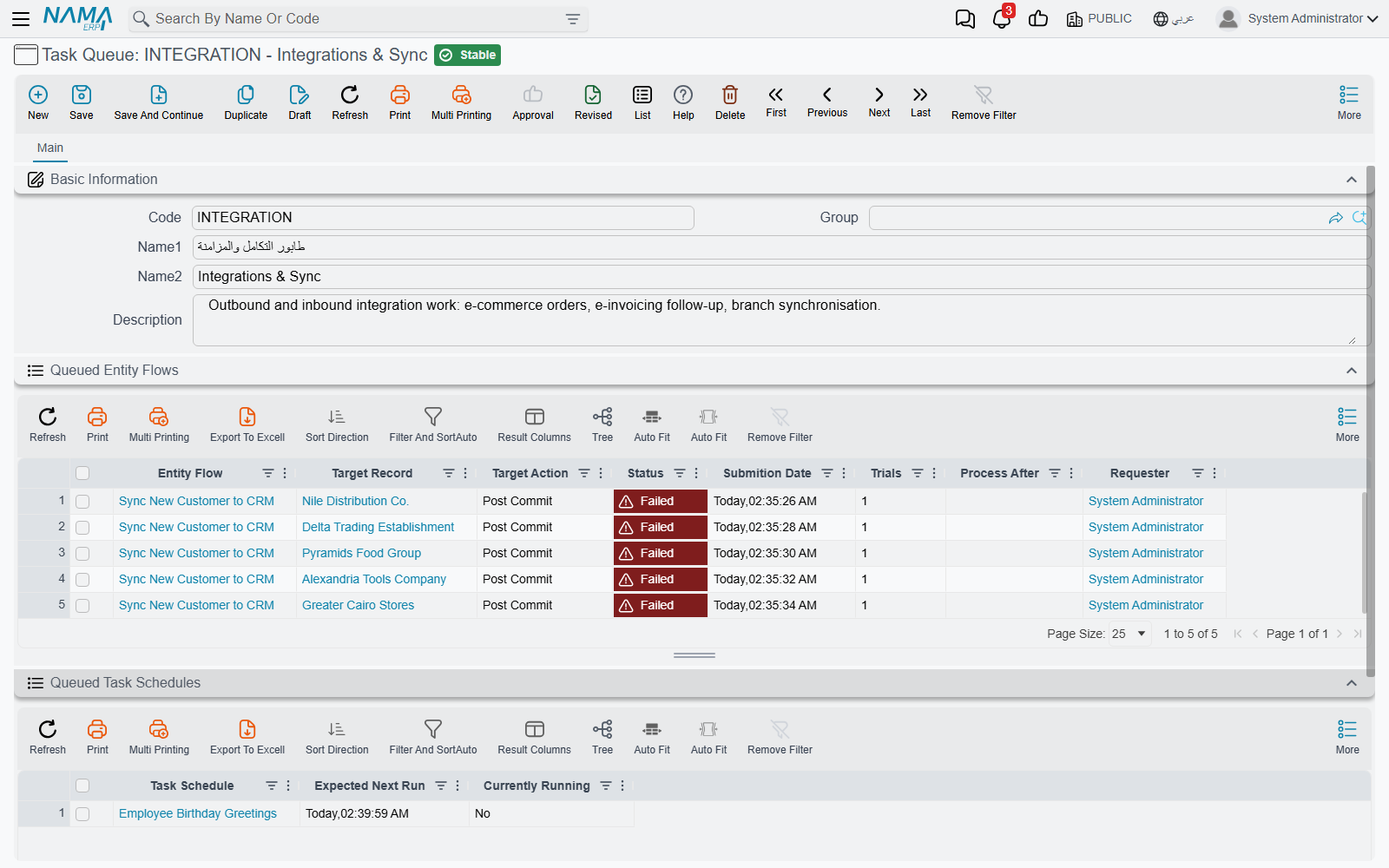 A Task Queue and the work sitting in it