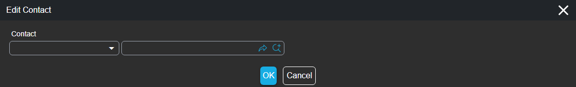 Edit Contact dialog with the contact picker